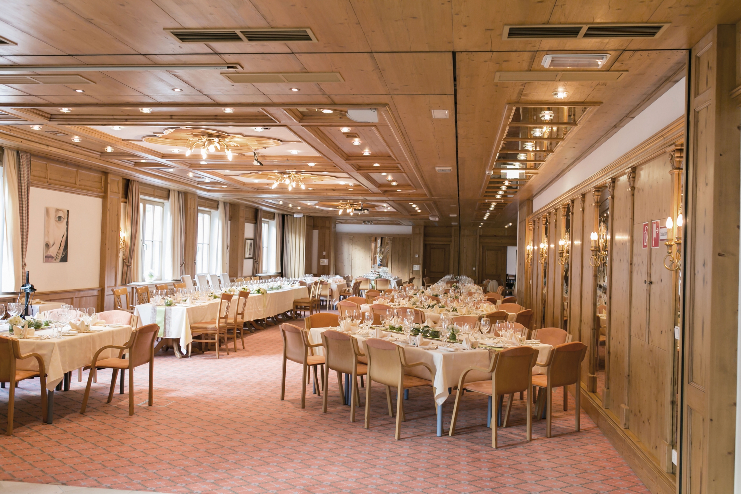 Festsaal im Hotel Das Central in Sölden Festsaal im Hotel Das Central in Sölden