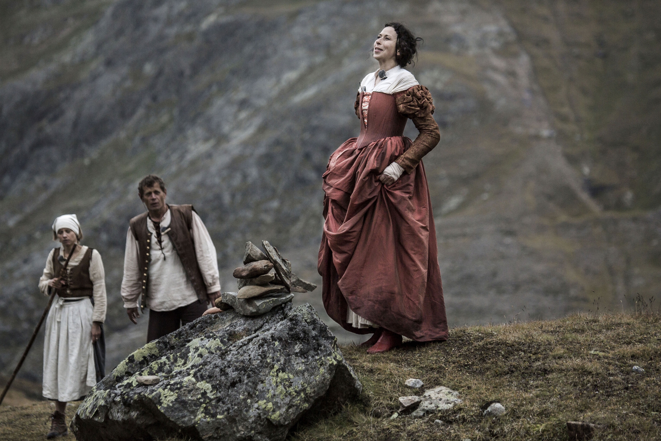 Wandertheater Friedl mit der leeren Tasche im Ötztal
