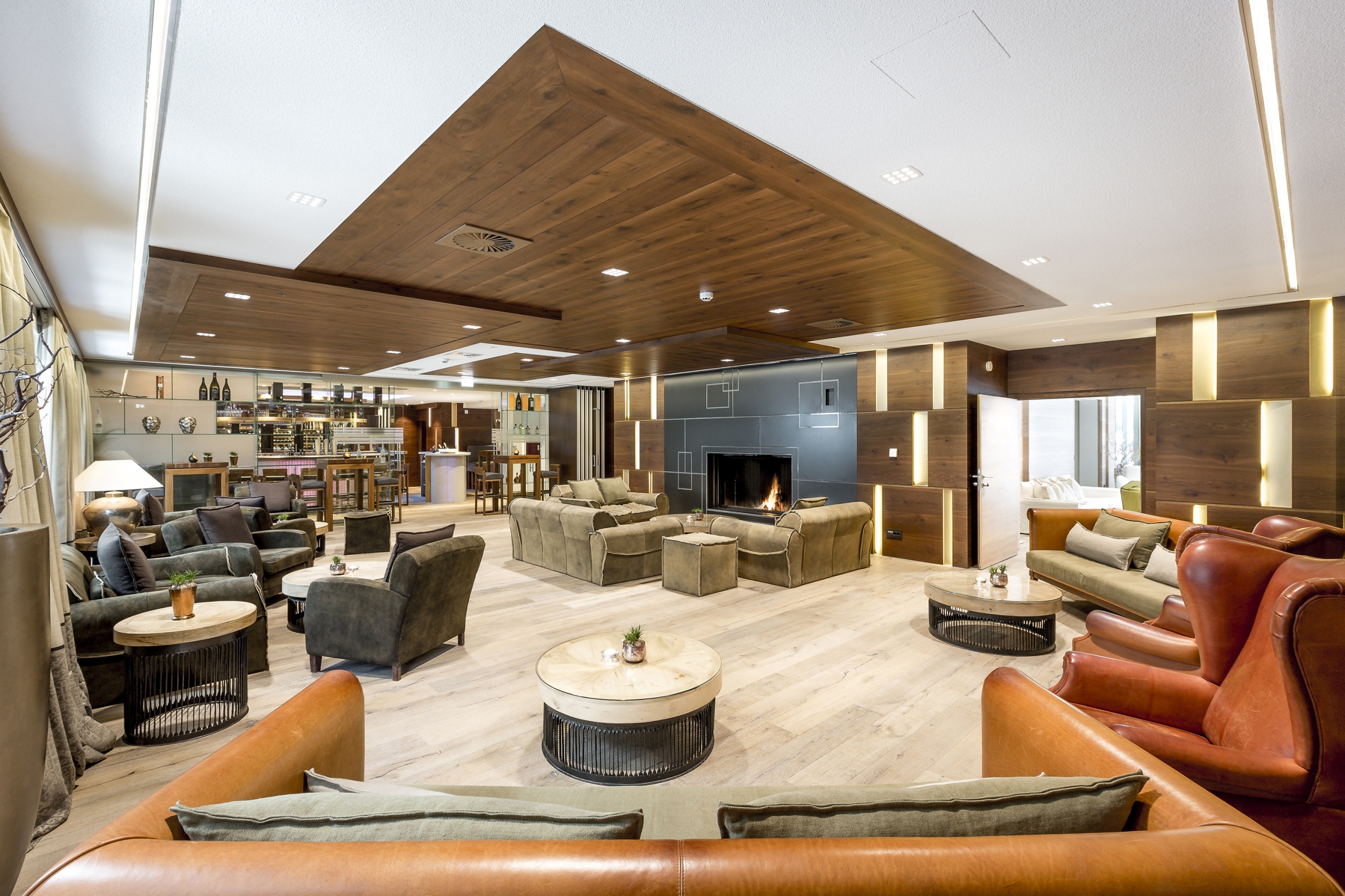 Lounge im 5-Sterne Hotel Das Central Sölden Lounge im 5-Sterne Hotel Das Central Sölden