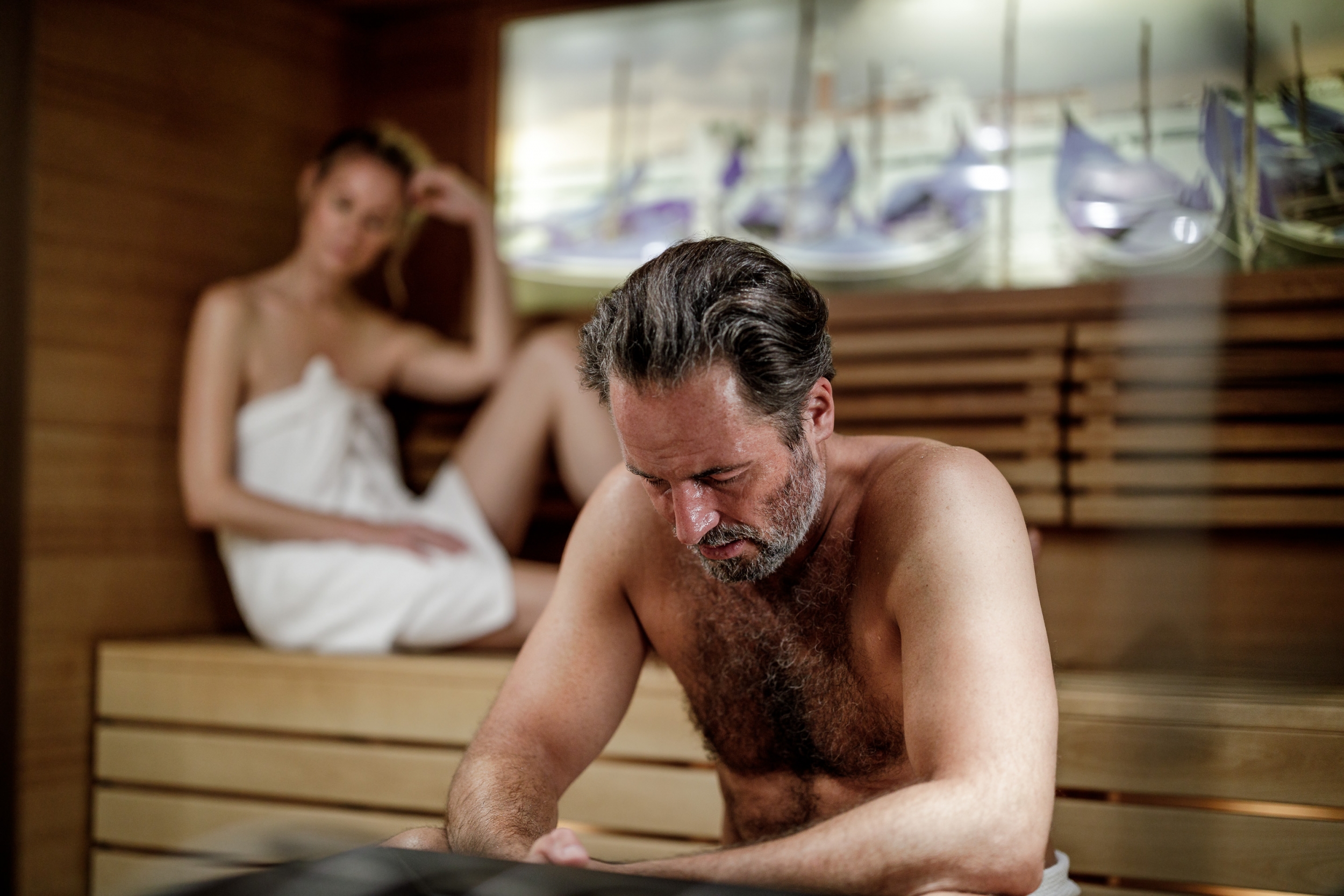 Saunalandschaft im Wellnesshotel Das Central in Sölden Saunalandschaft im Wellnesshotel Das Central in Sölden